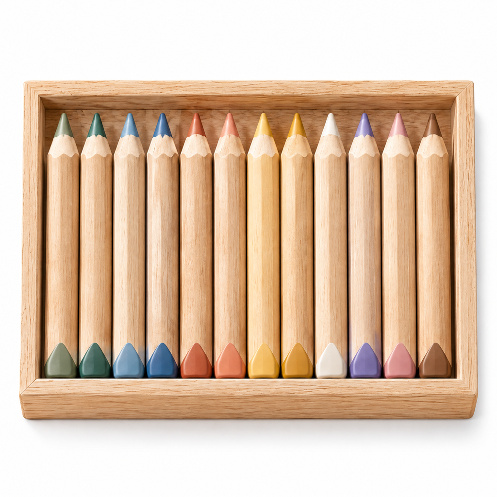 Elverdan™ Wooden Colored Pencil Set
