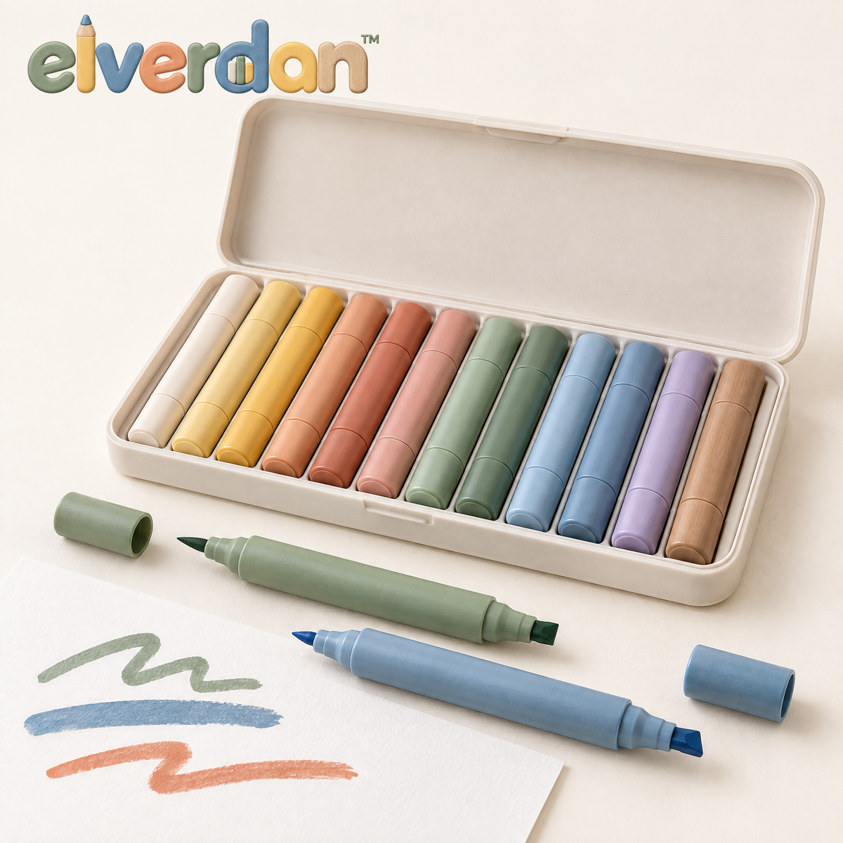 Elverdan™ Dual-Tip Art Marker Set