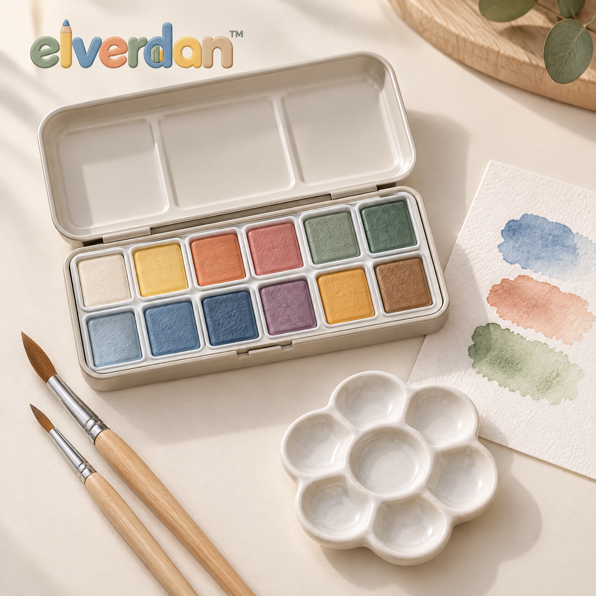 Elverdan™ Pastel Watercolor Paint Set