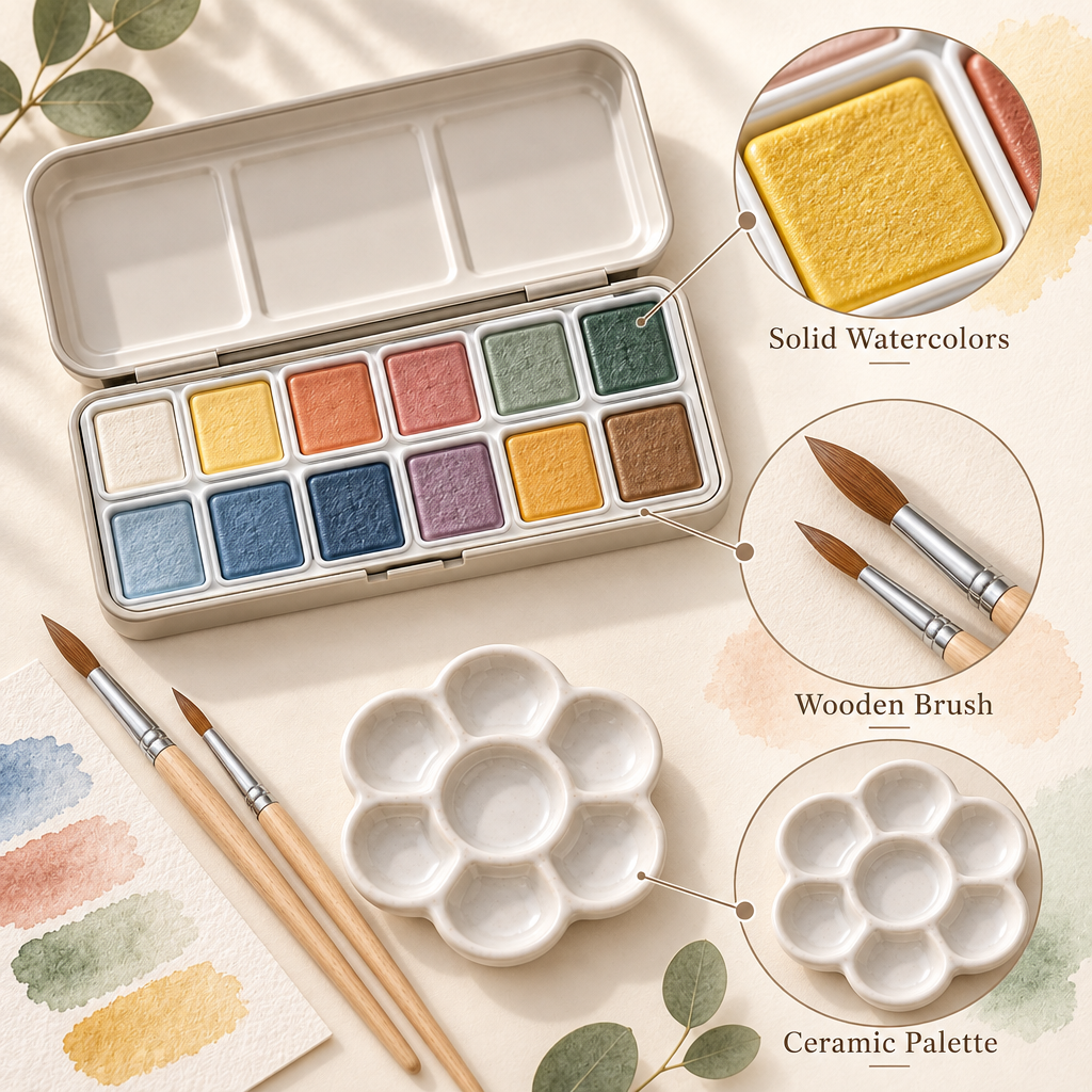 Elverdan™ Pastel Watercolor Paint Set