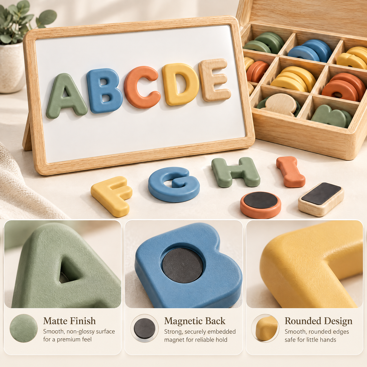Elverdan™ Magnetic Alphabet Learning Board Set