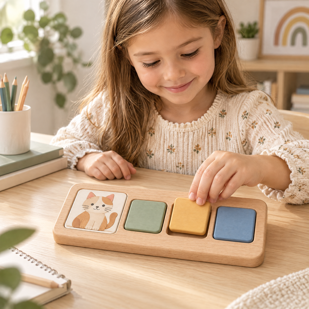 Elverdan™ Wooden Sliding Picture Puzzle