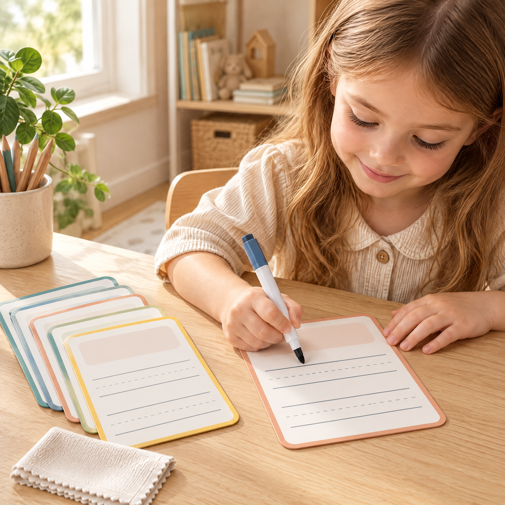 Elverdan™ Reusable Dry-Erase Writing Practice Cards