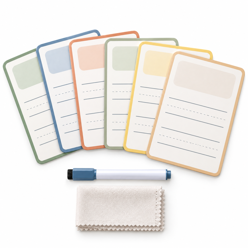 Elverdan™ Reusable Dry-Erase Writing Practice Cards