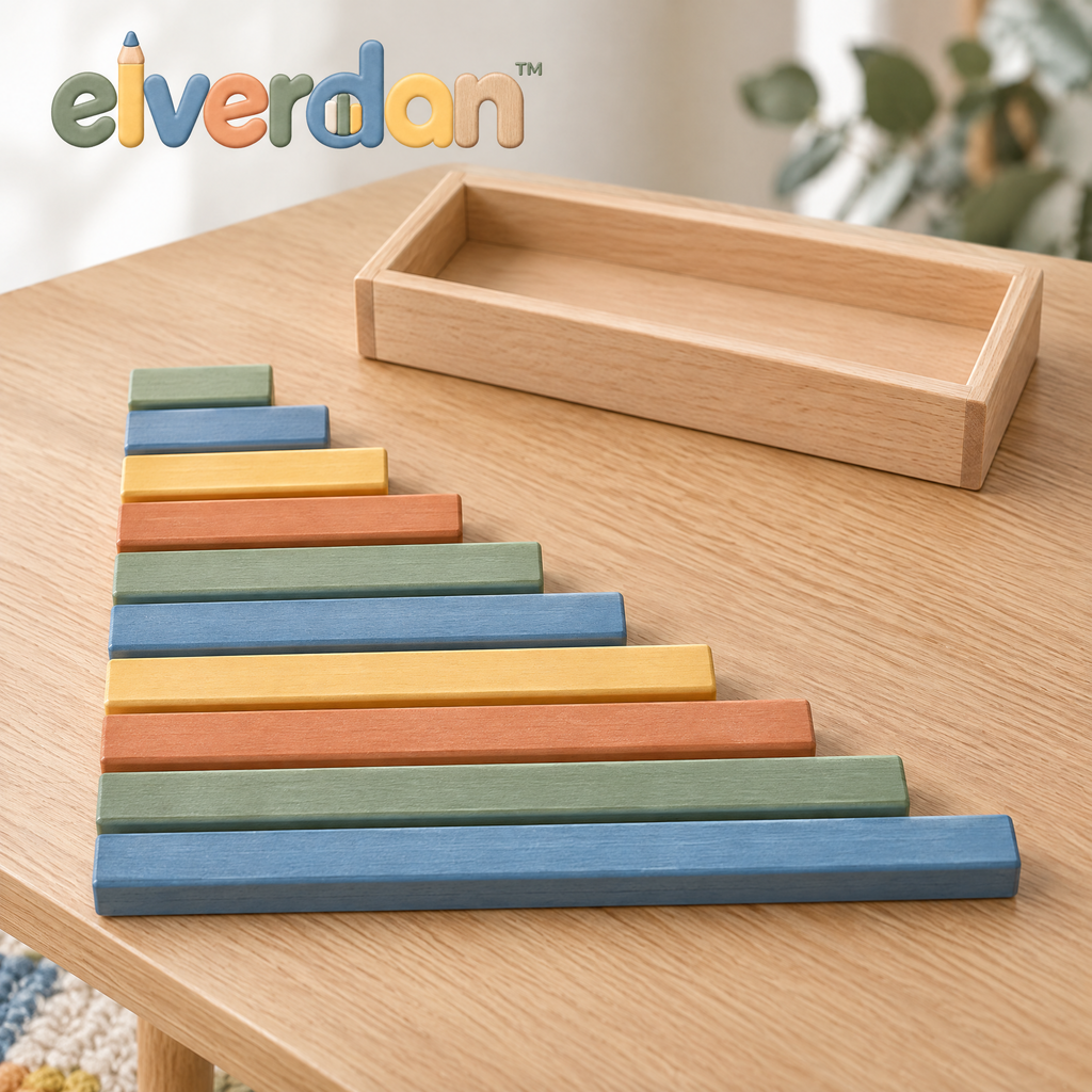Elverdan™ Wooden Length Sorting & Sequencing Sticks