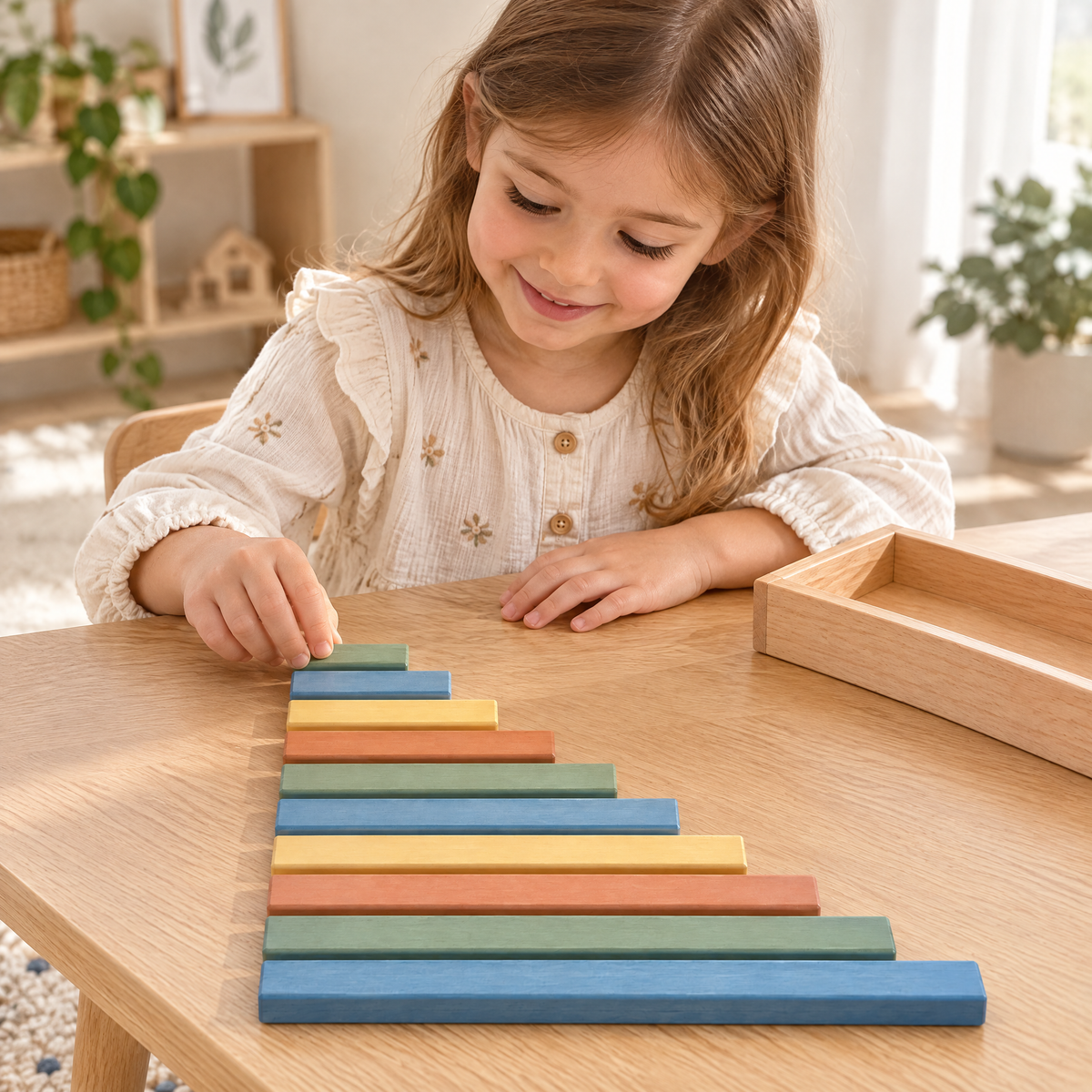 Elverdan™ Wooden Length Sorting & Sequencing Sticks