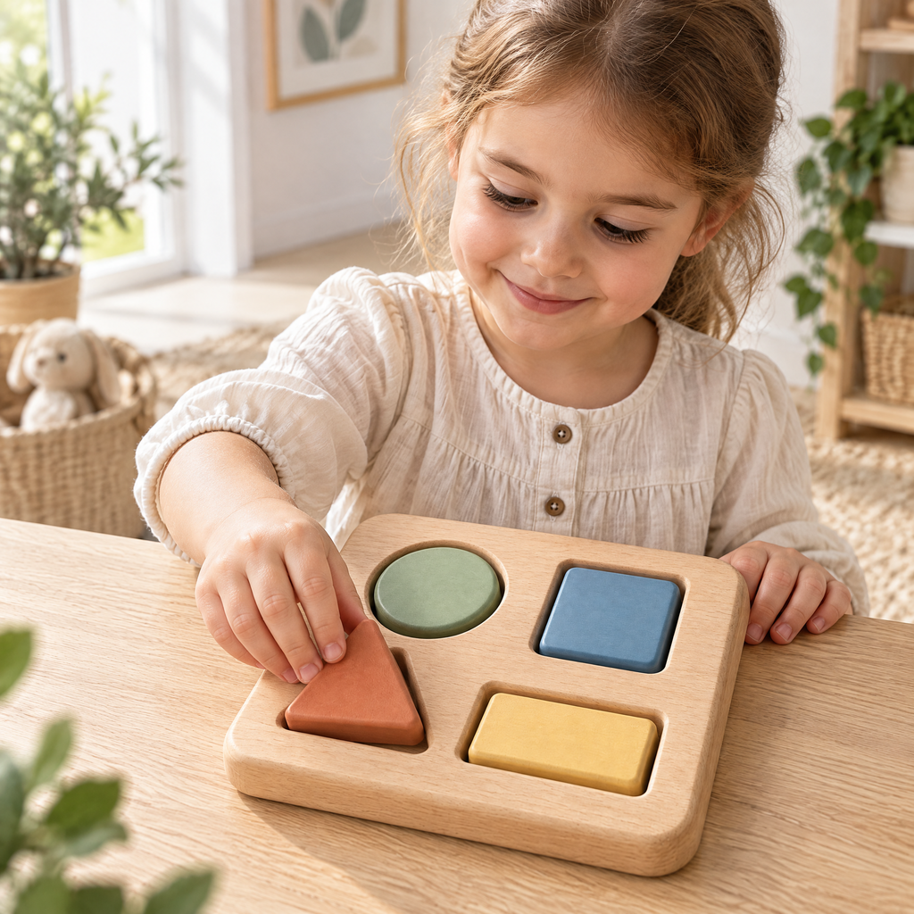 Elverdan™ Wooden Shape Sorting Puzzle