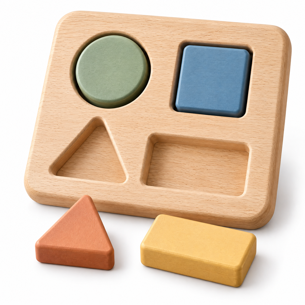 Elverdan™ Wooden Shape Sorting Puzzle