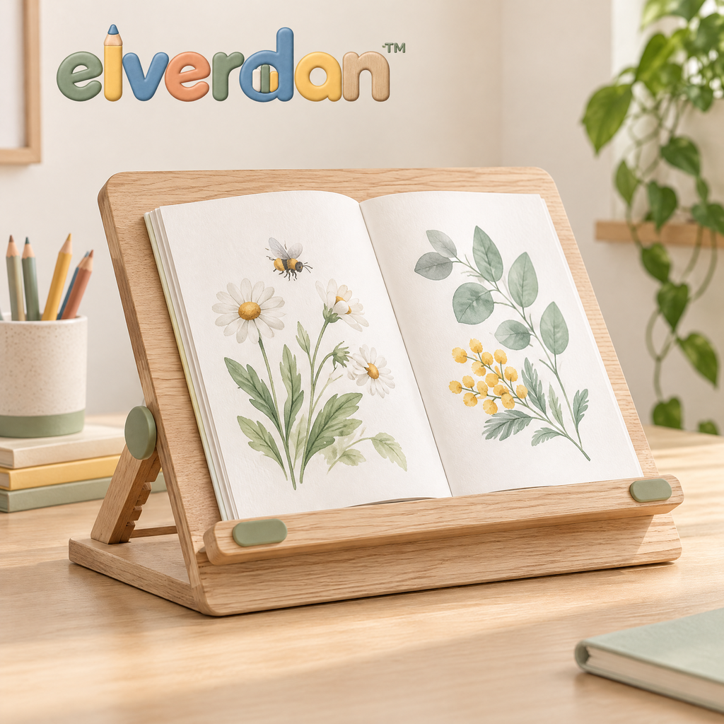 Elverdan™ Adjustable Wooden Book & Reading Stand