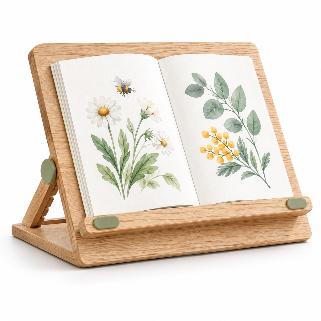 Elverdan™ Adjustable Wooden Book & Reading Stand