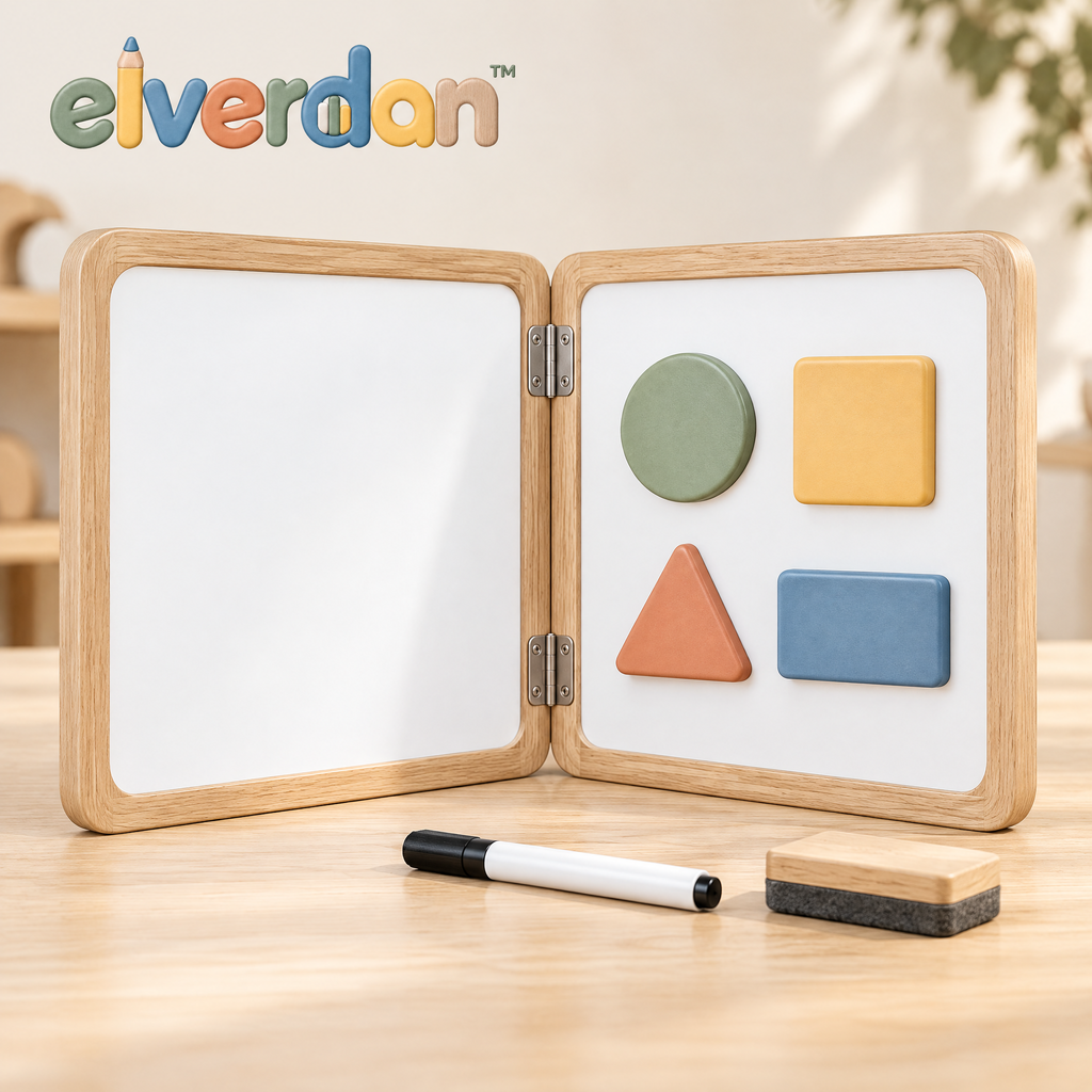 Elverdan™ Double-Sided Magnetic Shape Learning Board
